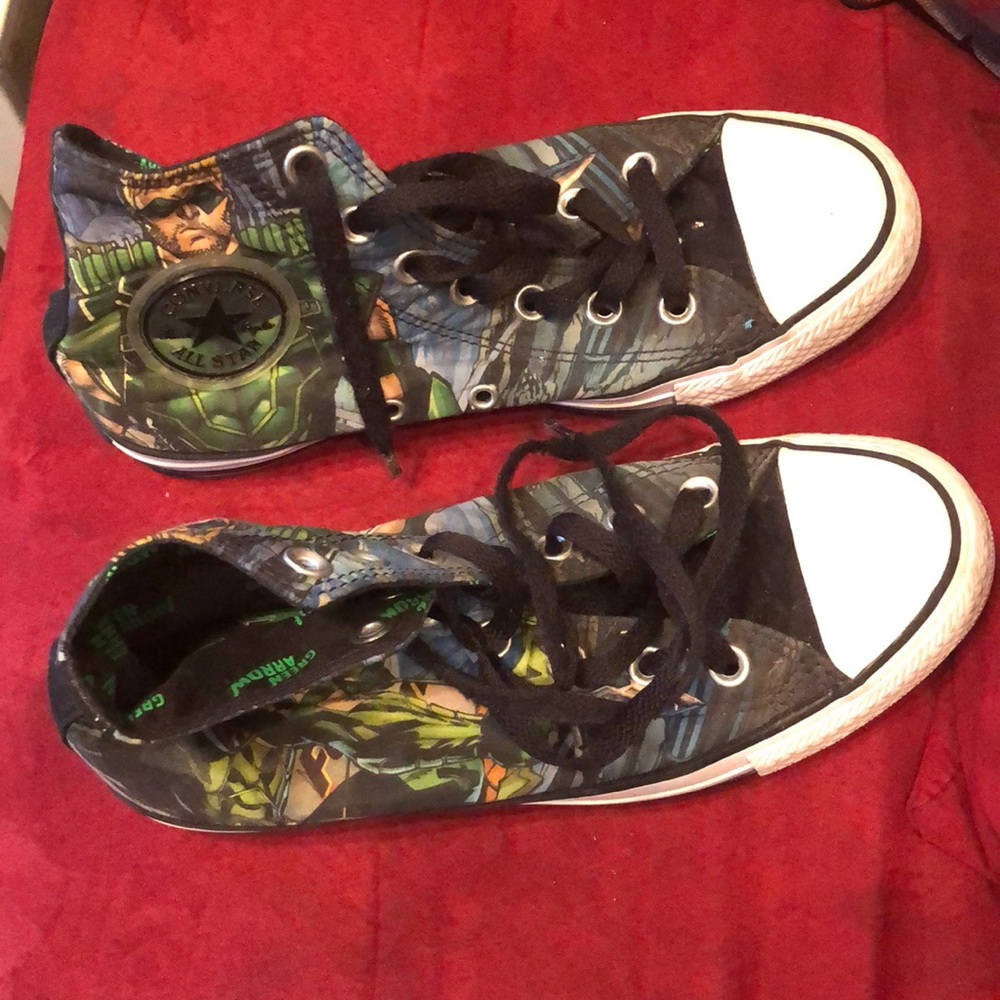 Authentic Converse all stars green arrow